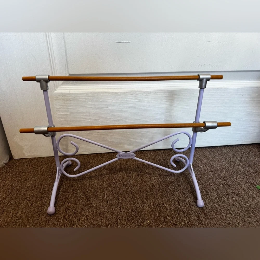 American Girl Doll Ballet Barre Bar Purple Dance Studio Accessory for 18